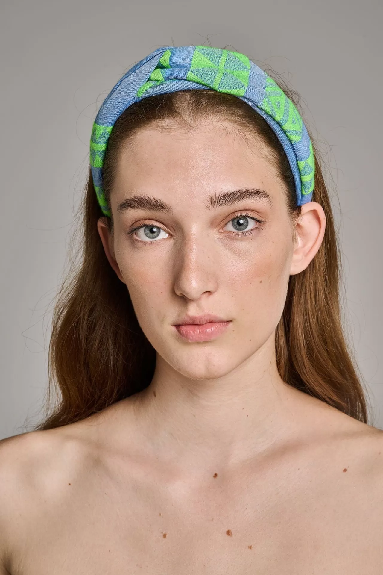 Clearance Devotion TWINS Twist Hairband-Green/Blue