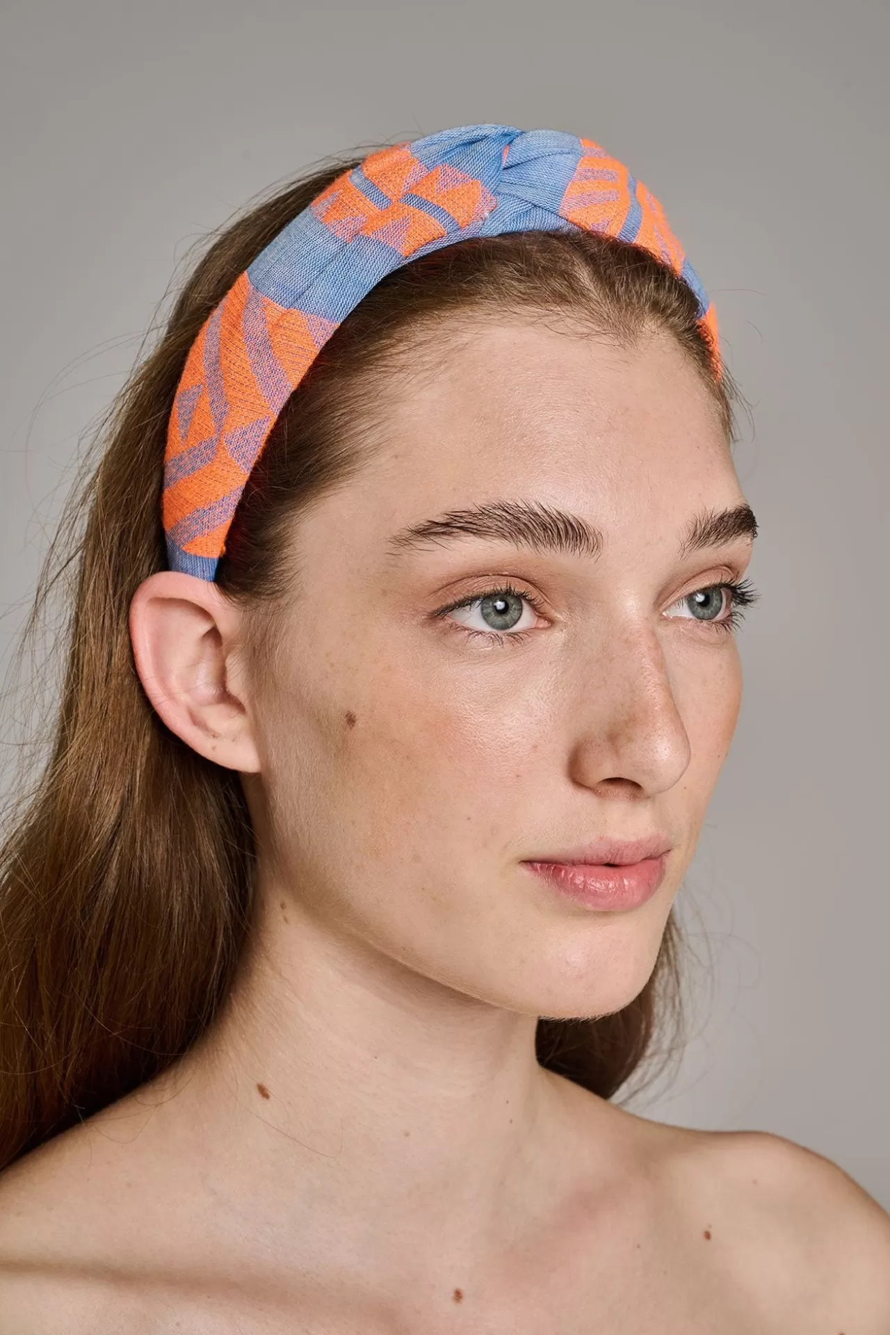 Online Devotion TWINS Twist Hairband-Orange/Blue